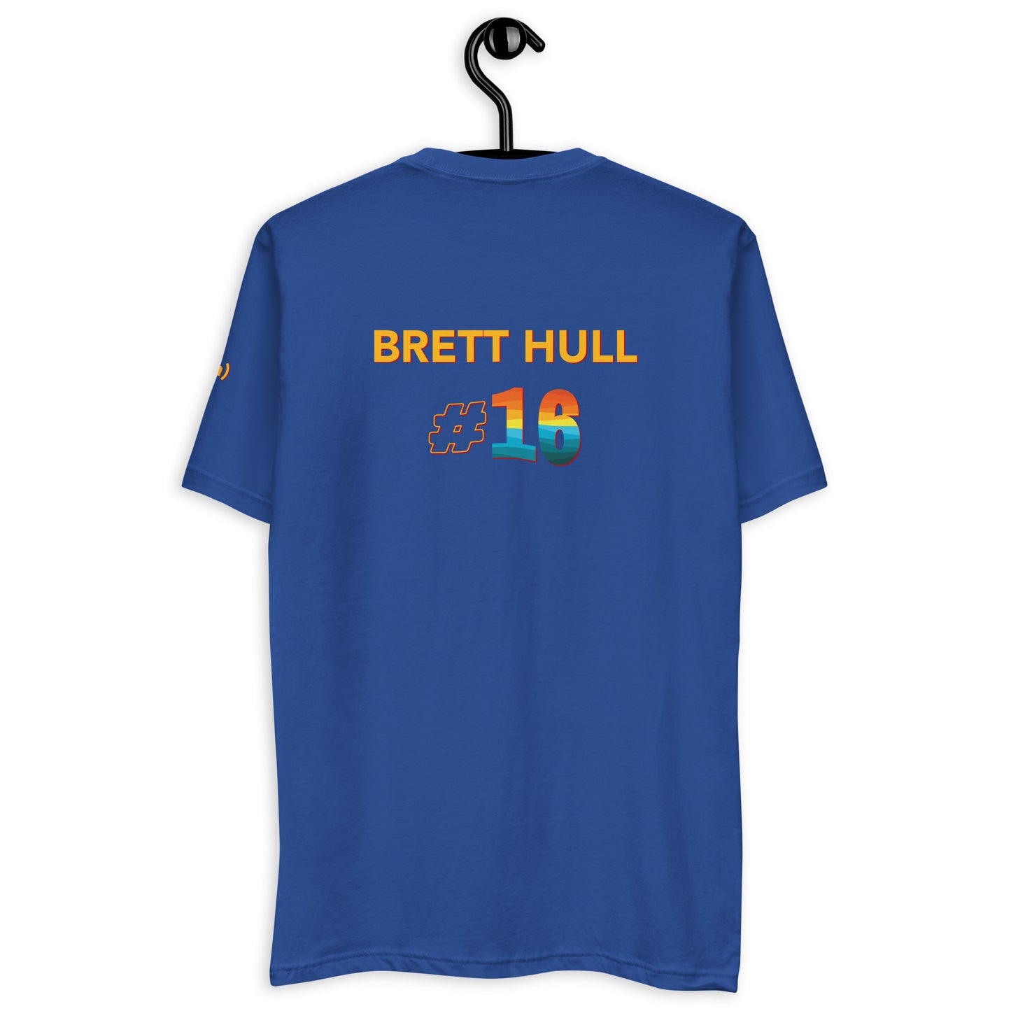 Sundro Brett Hull #16 Be Golden Short Sleeve T-shirt